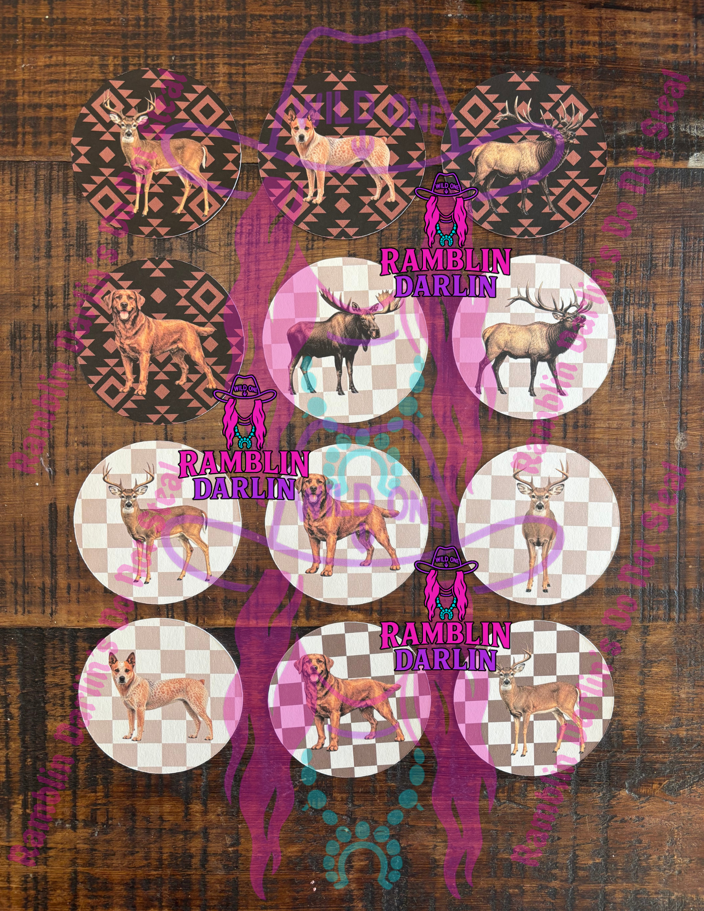 Round/Circle Cardstock Random (10pk)