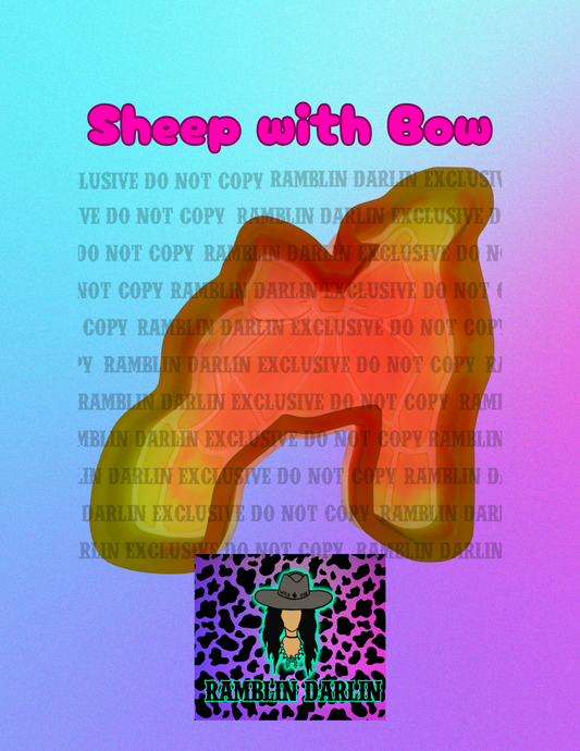 Sheep With Bow Mold