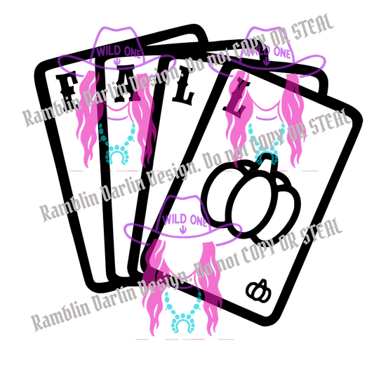 Fall Cards PNG file