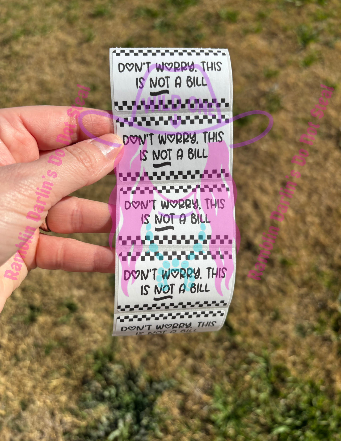 Not a Bill 2.25"x 1.25" Thermal Label (qty 100)