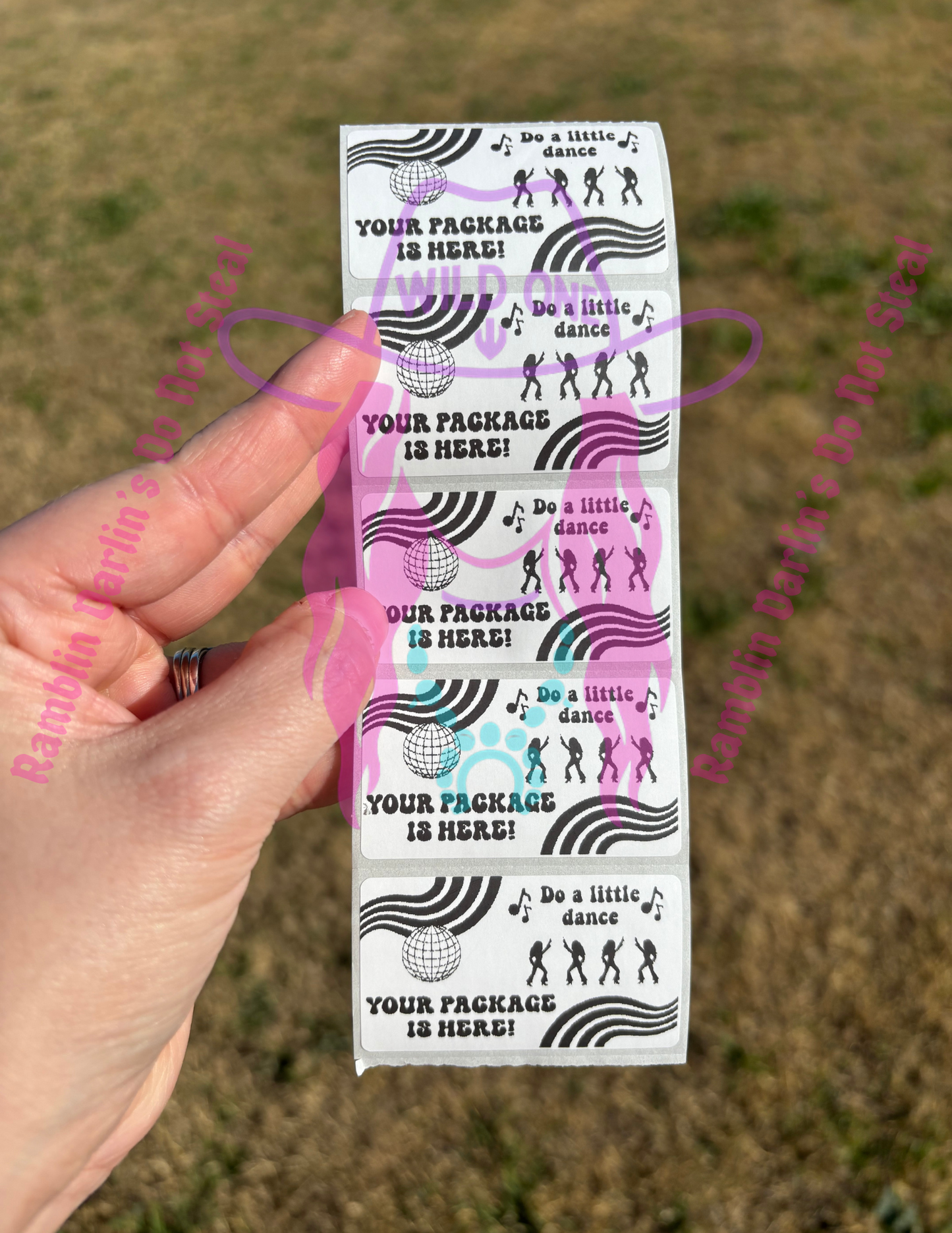 Do a Little Dance 2.25"x 1.25" Thermal Label (qty 100)