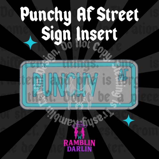 Street Sign Insert Mold