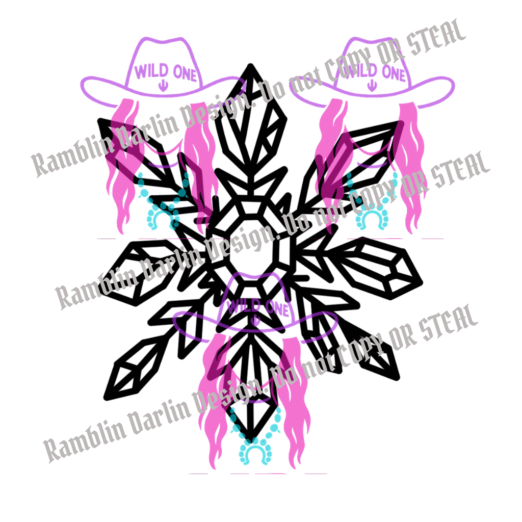 Crystal Snowflake PNG file