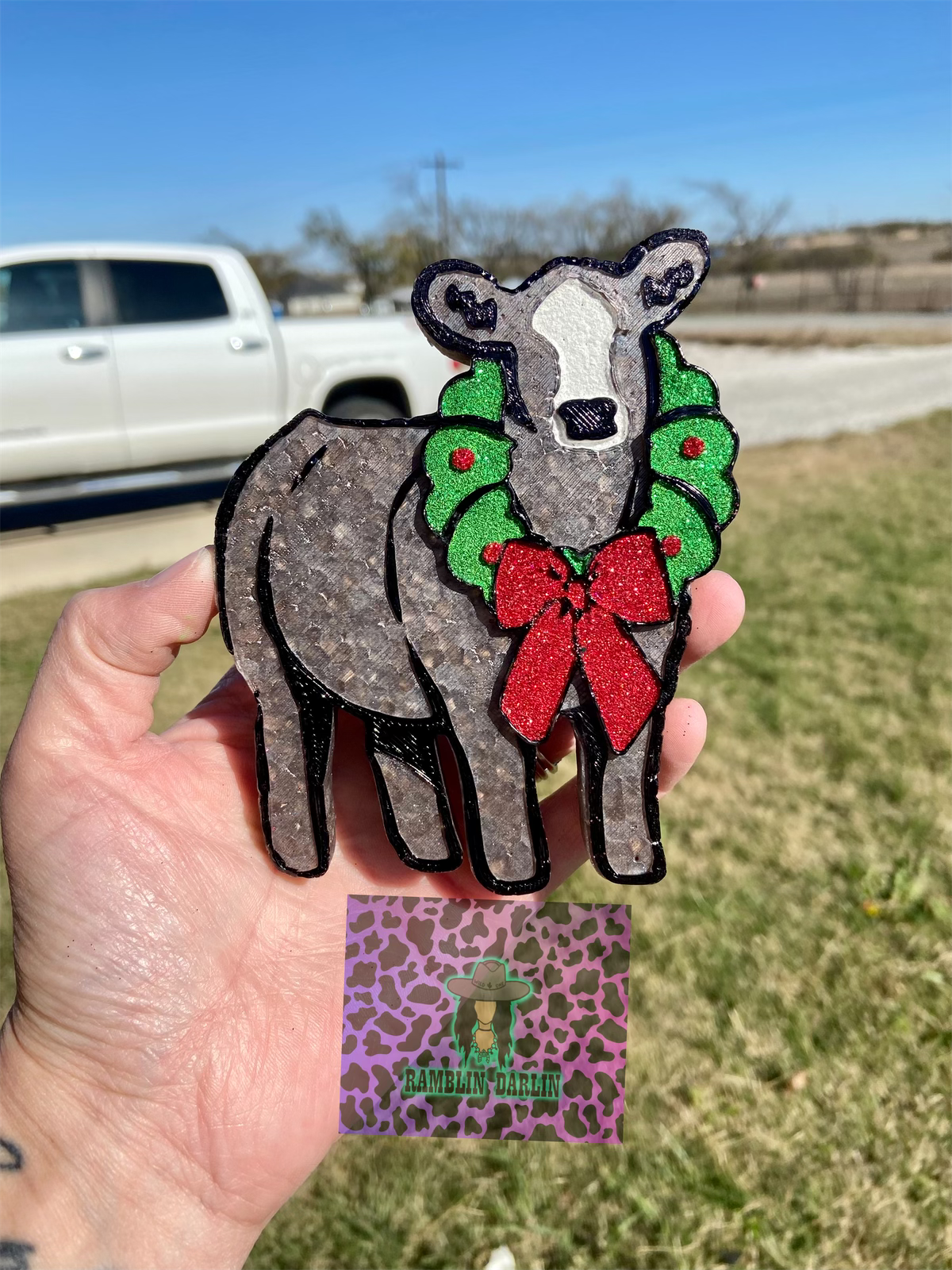 Show Cow with Wreath Mold