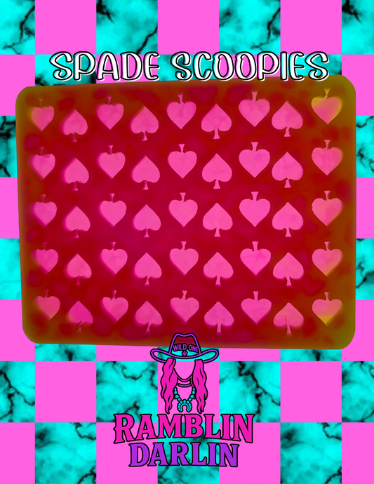 Spade Design Scoopies Wax Melt Mold