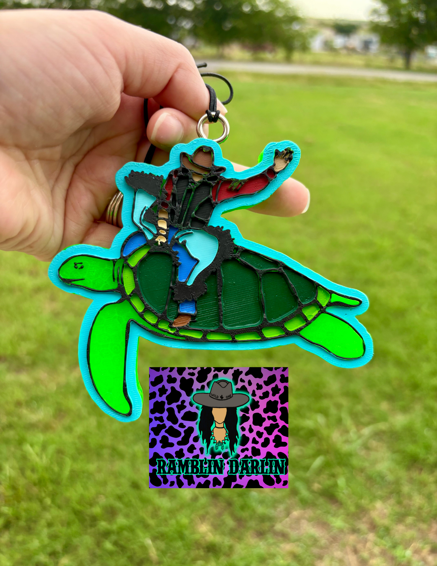 Cowboy Riding Turtle Mold ©️