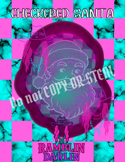 Checkered Santa Mold
