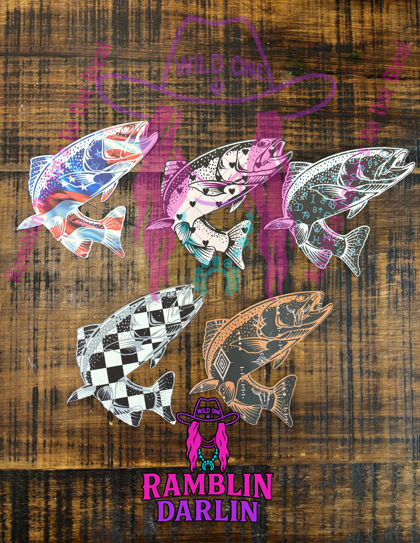 Small Trout Cardstock (10pk)