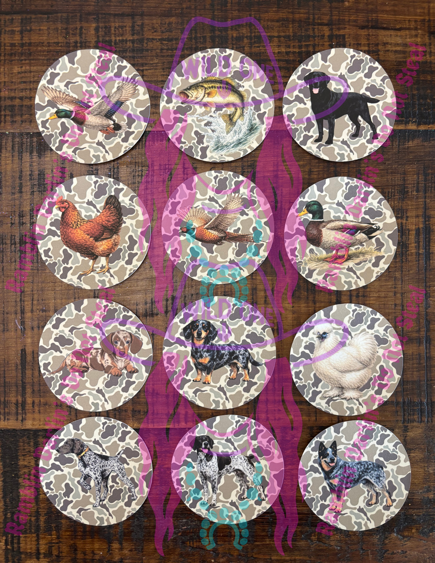Round/Circle Cardstock Random (10pk)