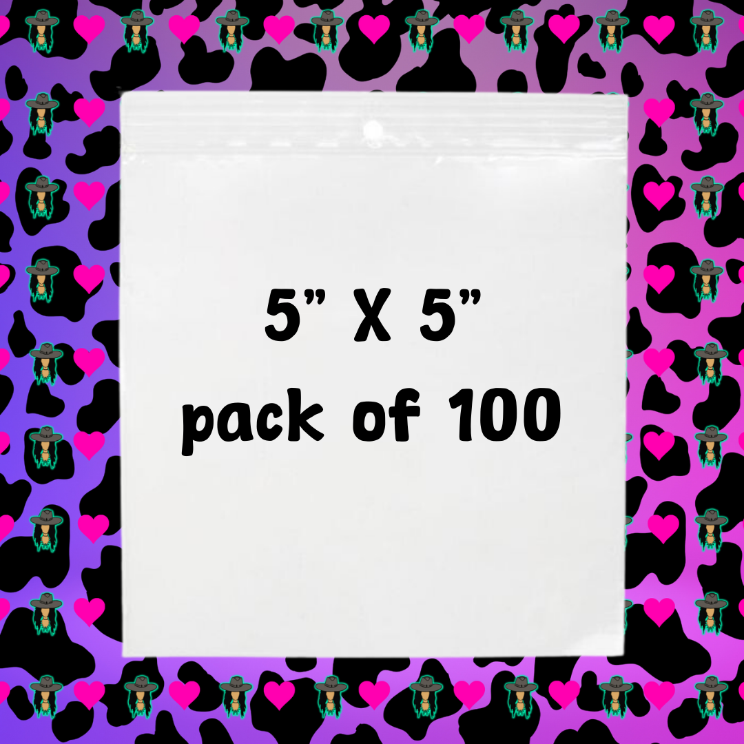 5x5 Polypropylene Bags (100 pk)