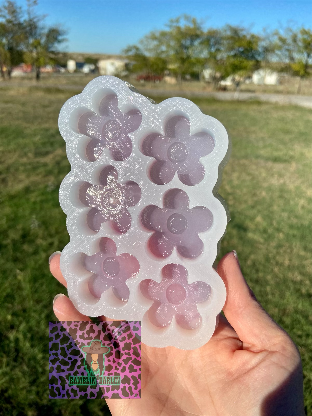 Daisy Wax Melt Mold