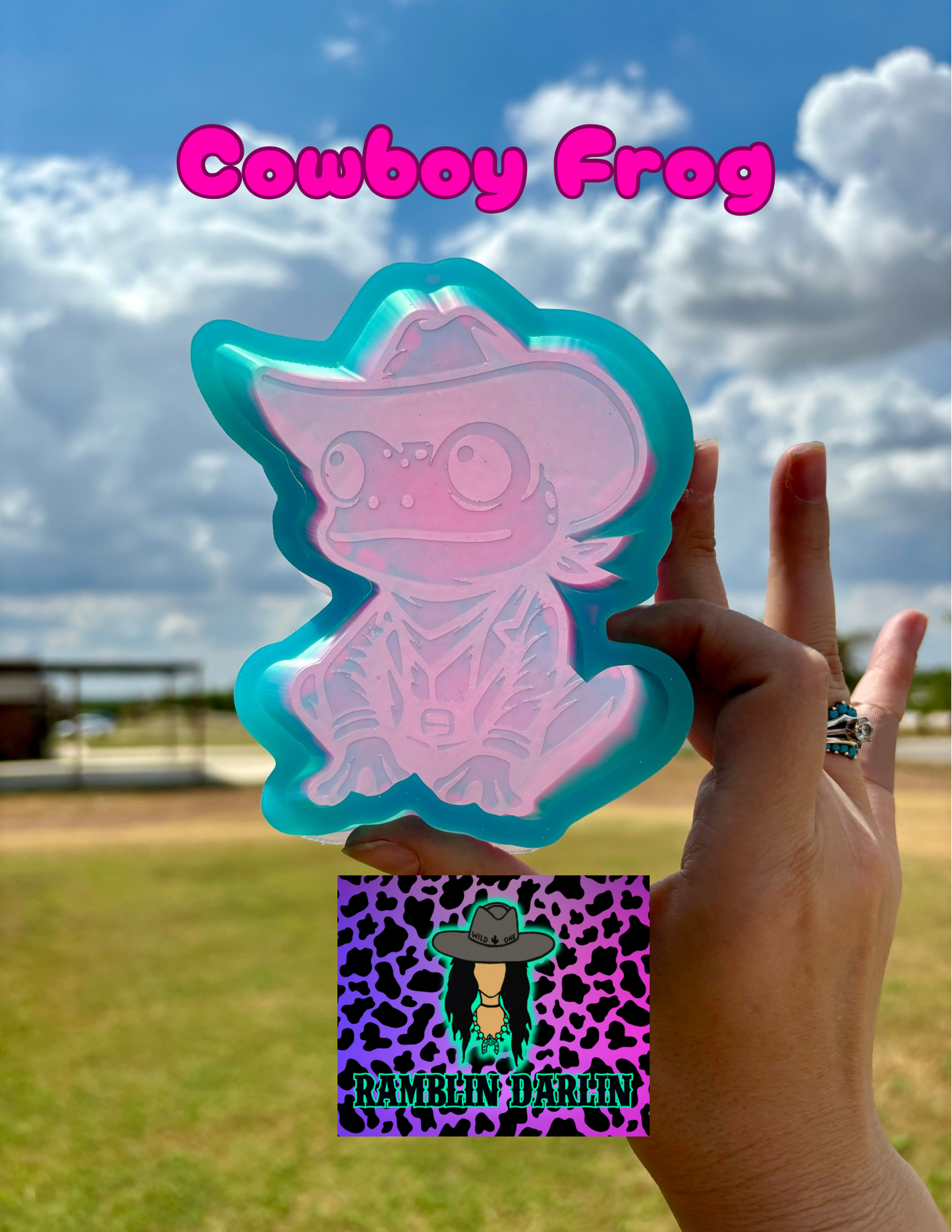 Cowboy Frog Mold