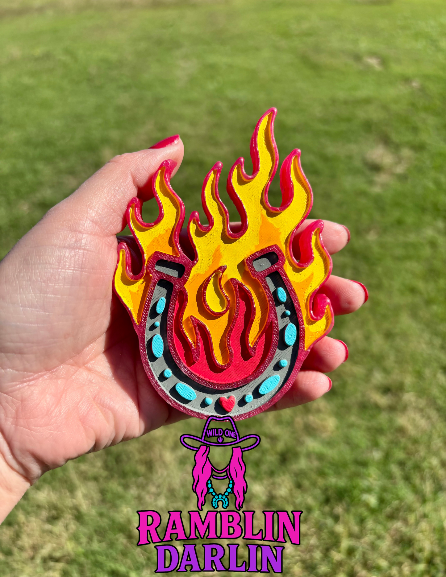Flaming Horseshoe Mold