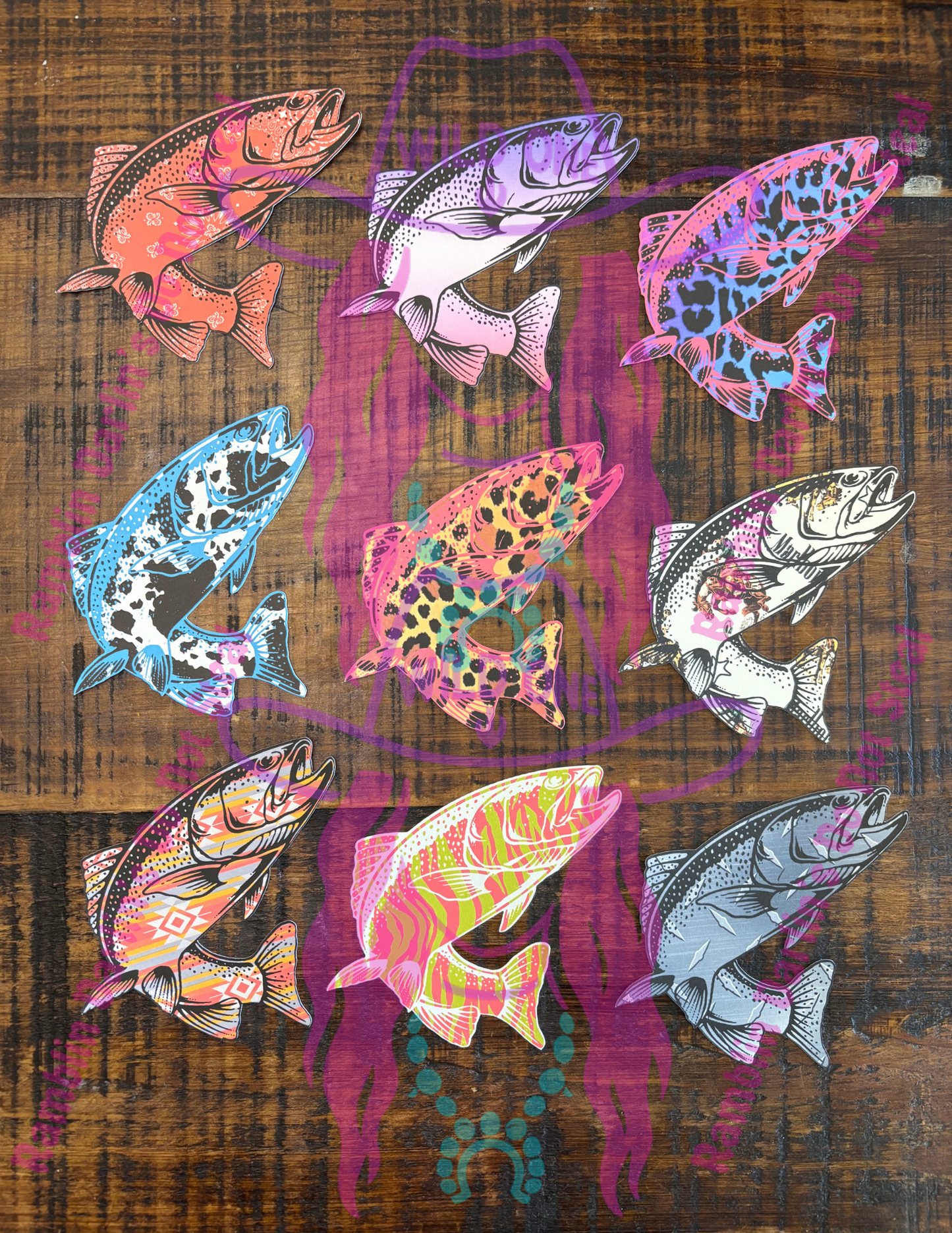 Small Trout Cardstock (10pk)