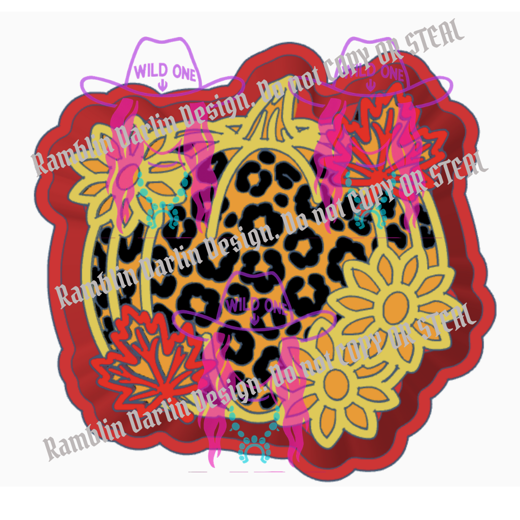 Leopard Print Pumpkin STL files