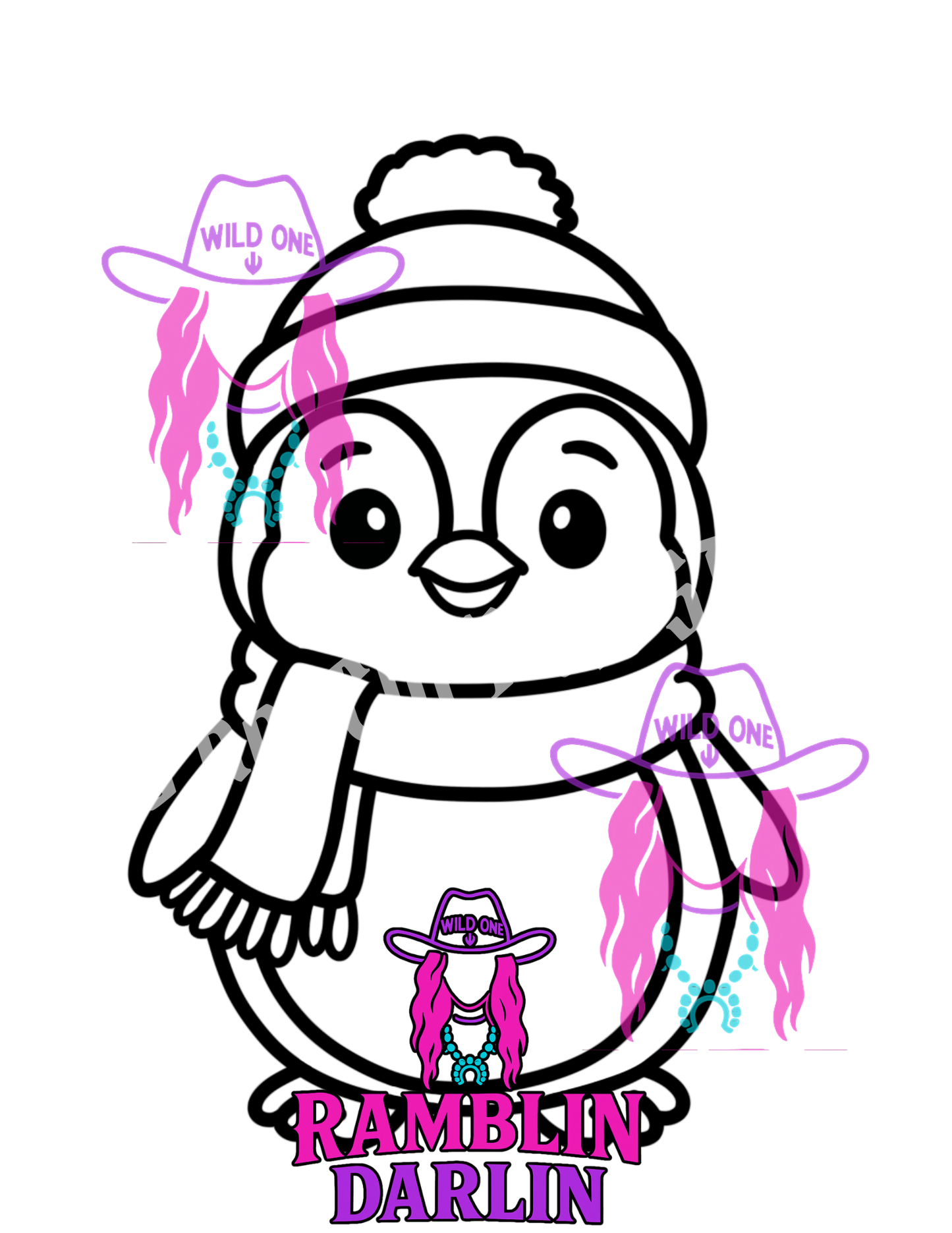 Cute Penguin PNG file