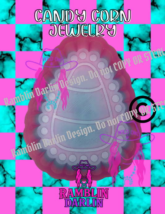 Candy Corn Jewelry Mold ©️