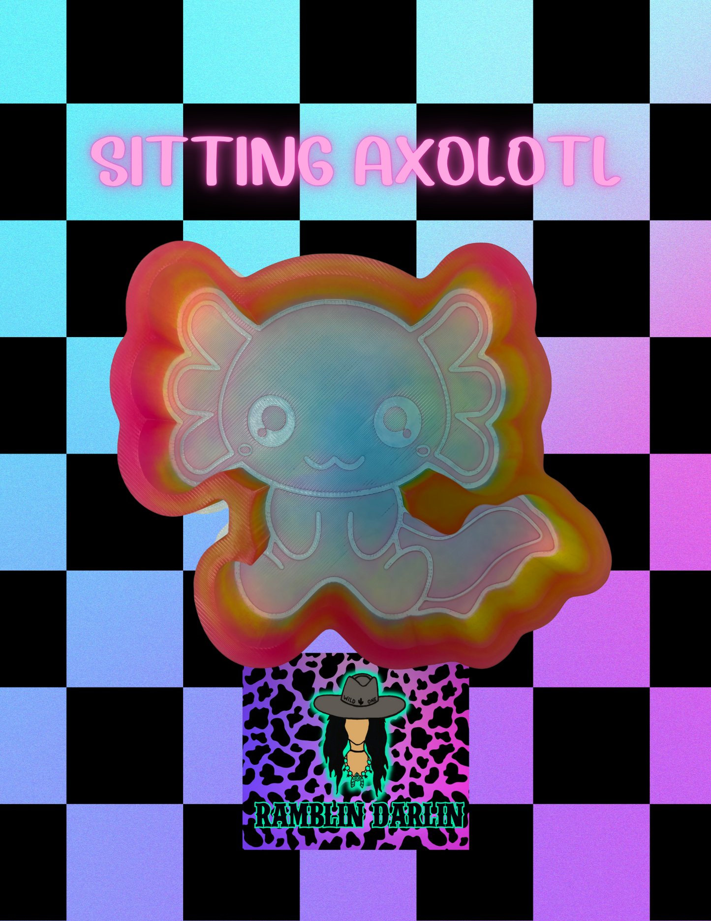 Sitting Axolotl Mold