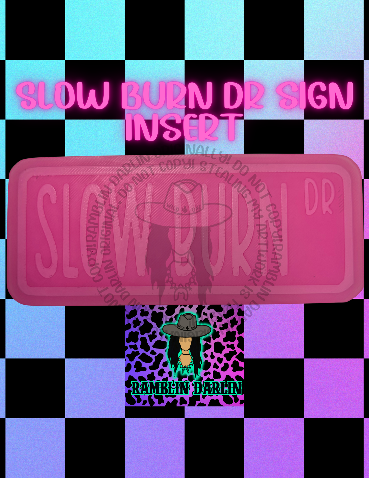 Street Sign Insert Mold