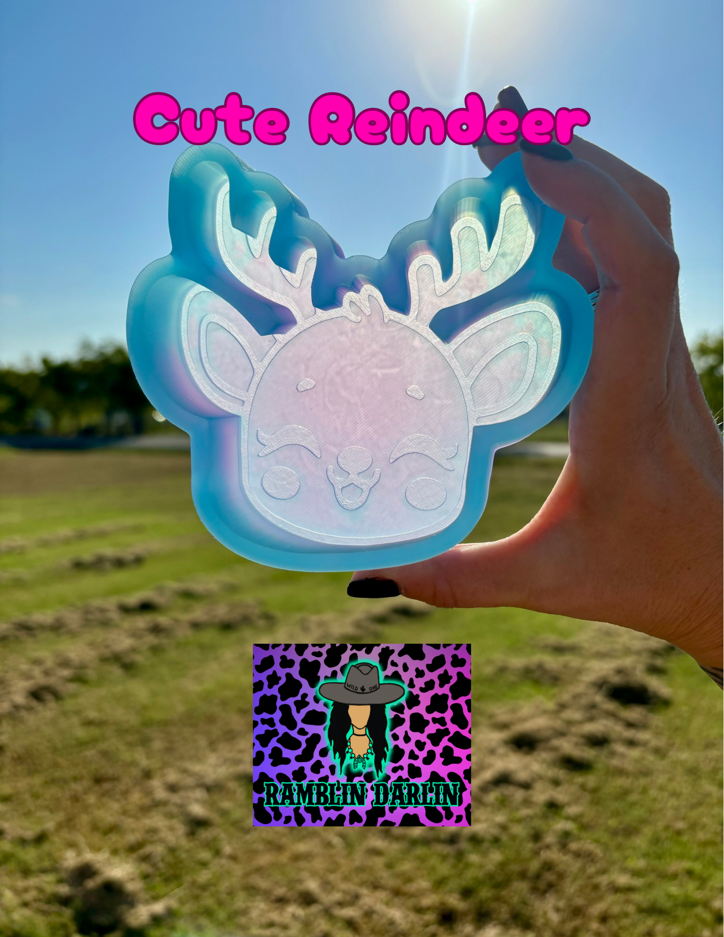 Cute Reindeer Face Mold