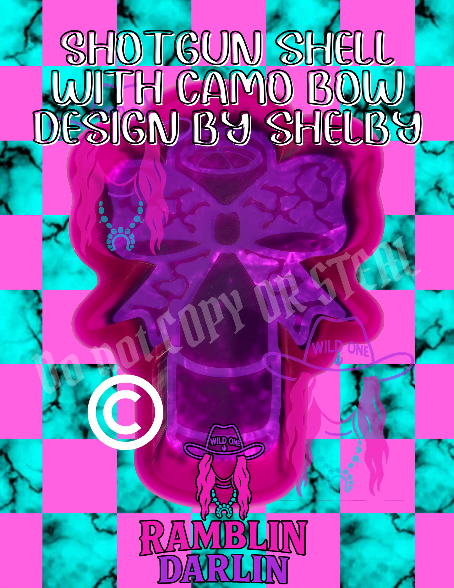 Shotgun Shell With Camp Bow Mold ©️