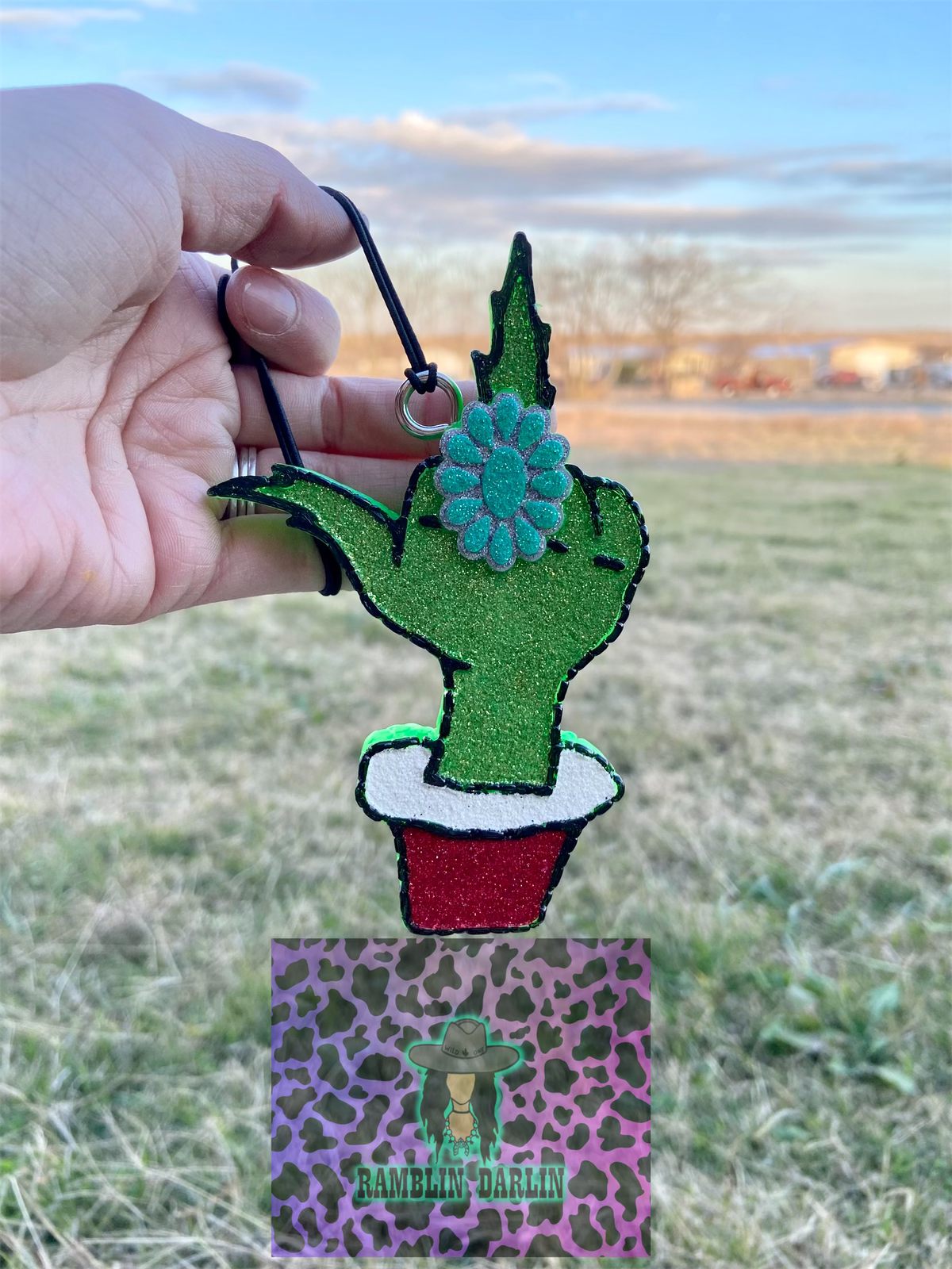 Green Western Middle Finger Mold