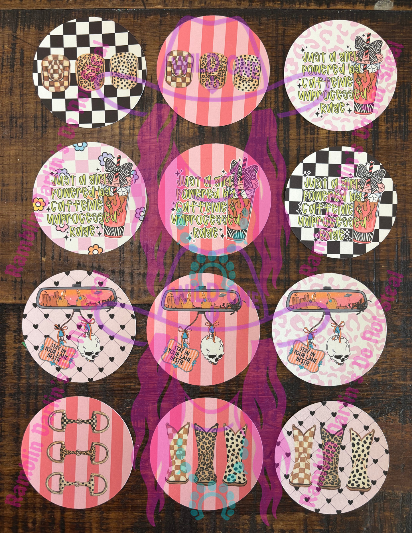 Round/Circle Cardstock Random (10pk)
