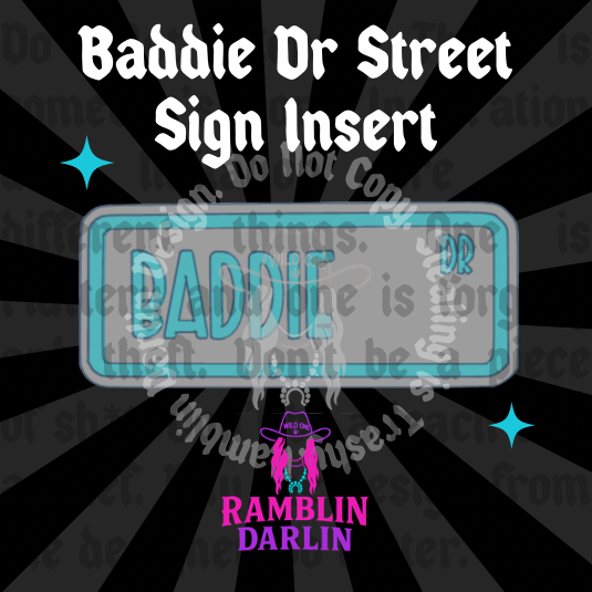 Street Sign Insert Mold