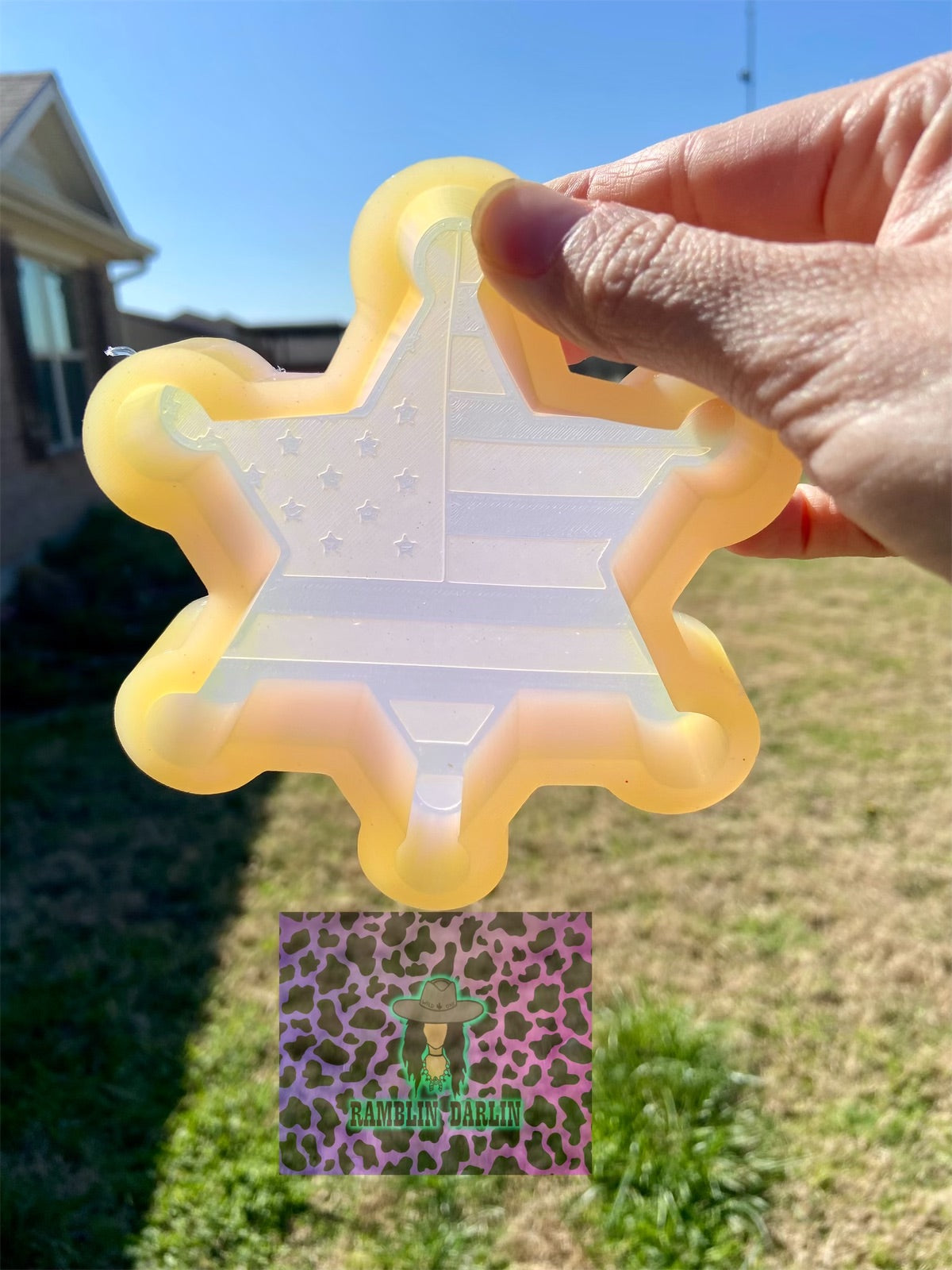 Sheriff’s Badge (stars out) Mold