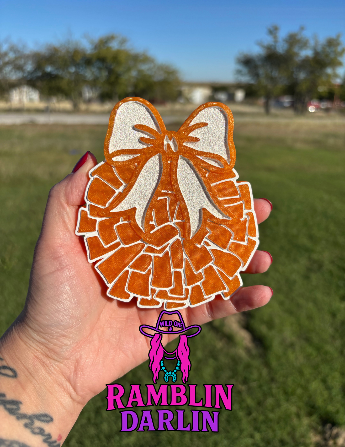 Pom Pom with Bow Mold