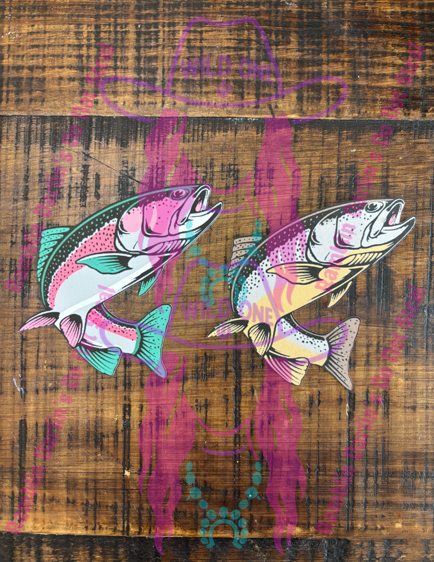 Small Trout Cardstock (10pk)
