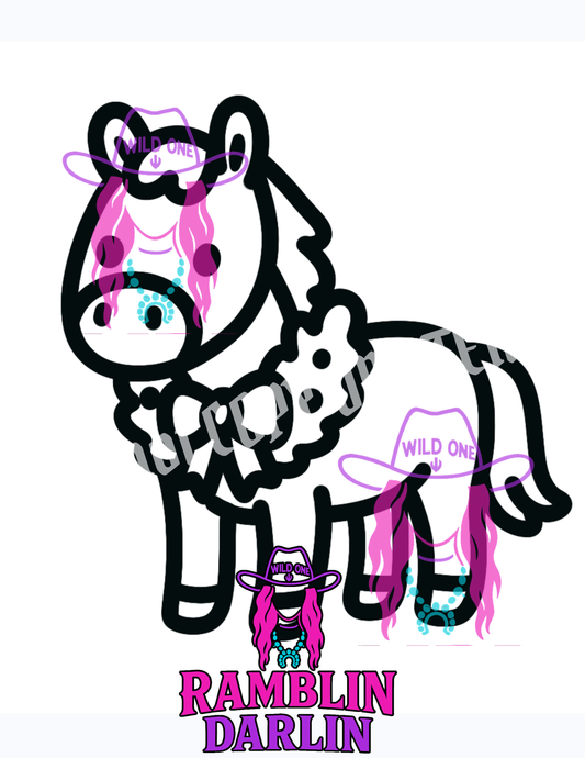 Horse With Wreath PNG file