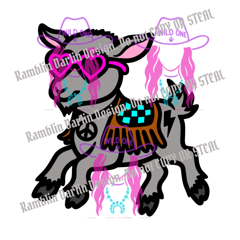 Groovy Goat PNG file