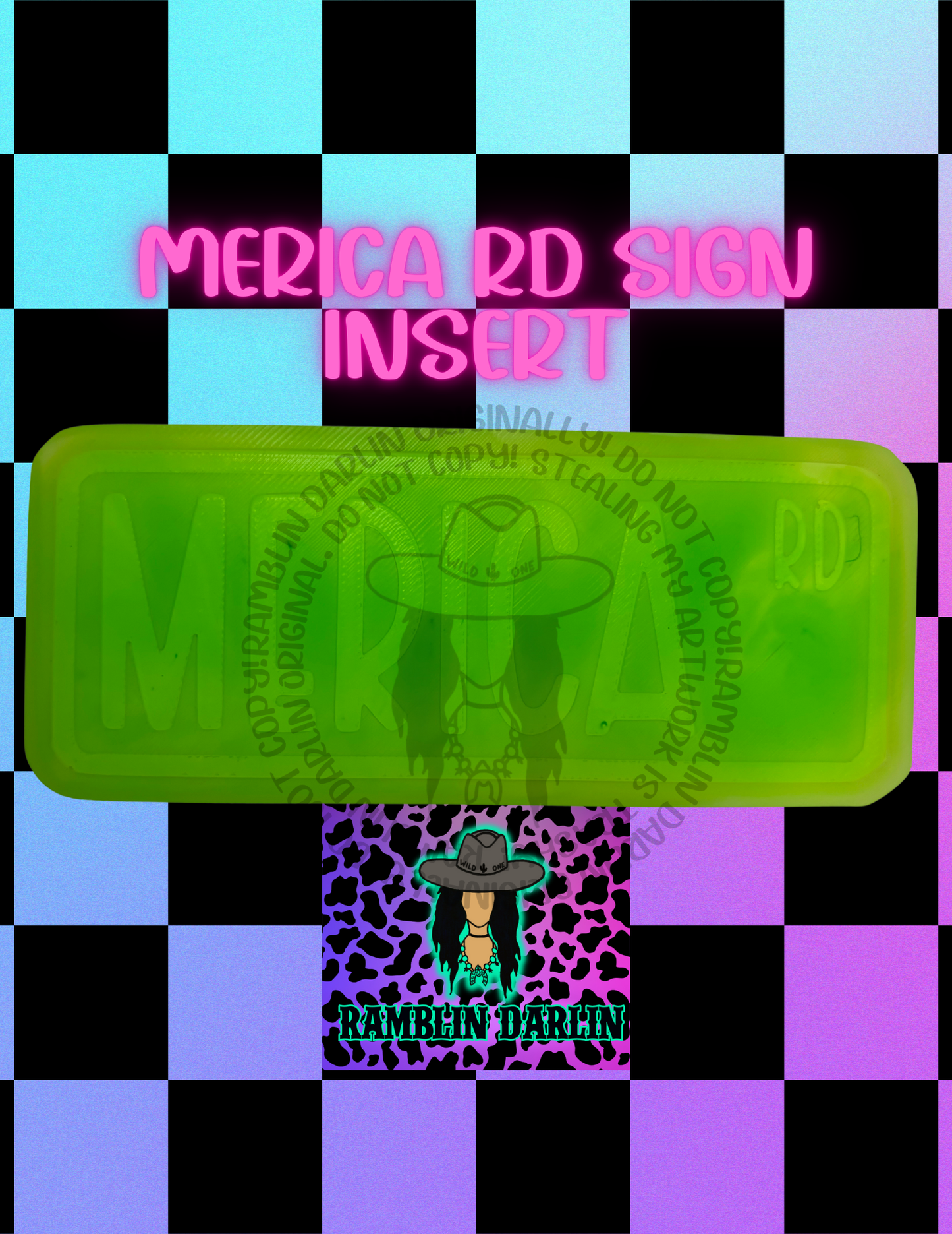 Street Sign Insert Mold