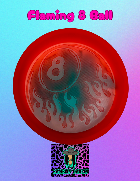 Flaming 8 Ball Mold