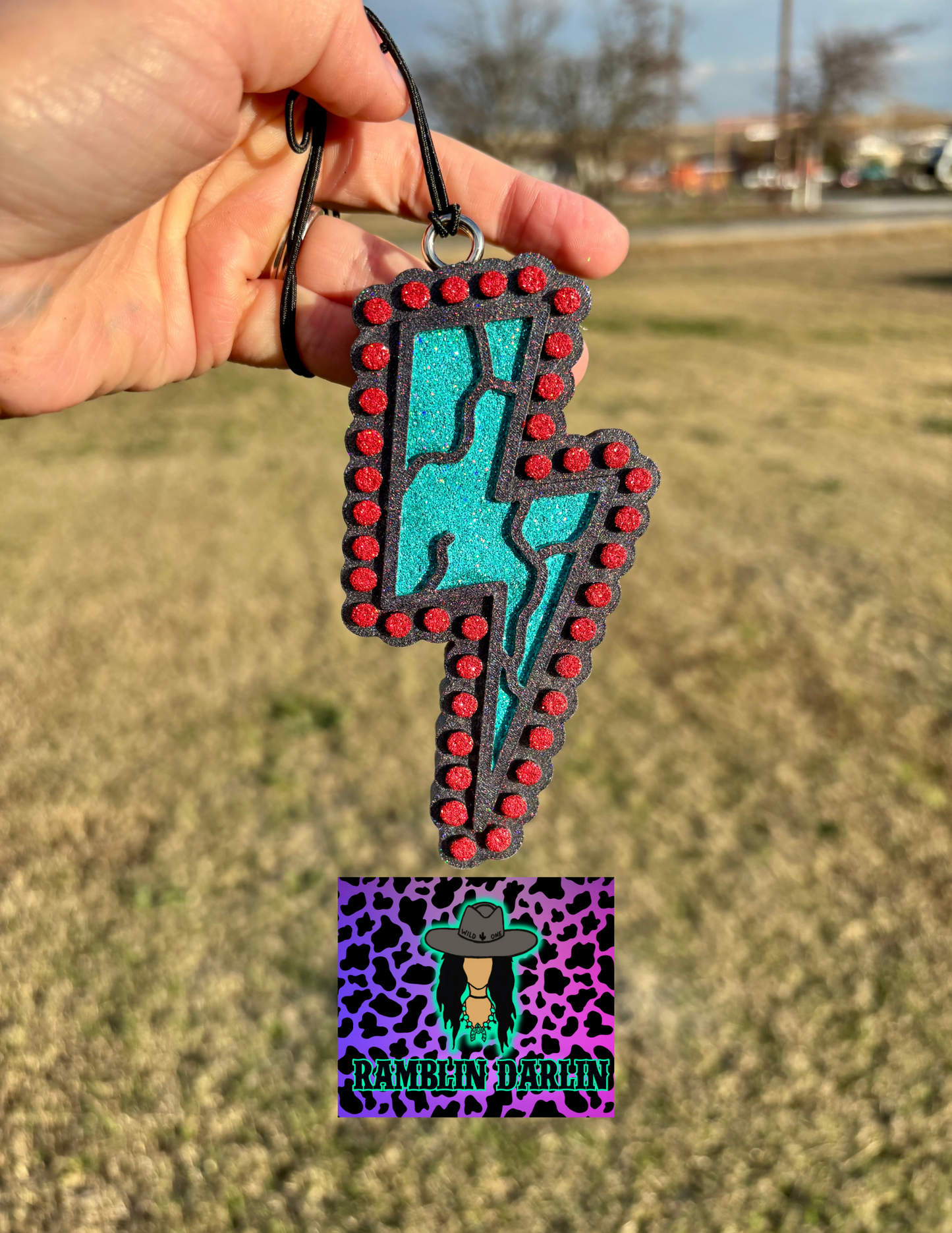 Turquoise Bolt Jewelry Mold ©️