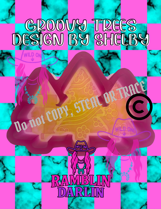 Groovy Trees Mold ©️