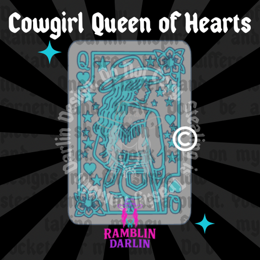 Cowgirl Queen of Hearts Mold ©️