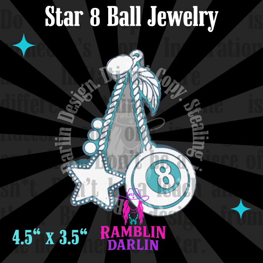 Star 8 Ball Jewelry Mold