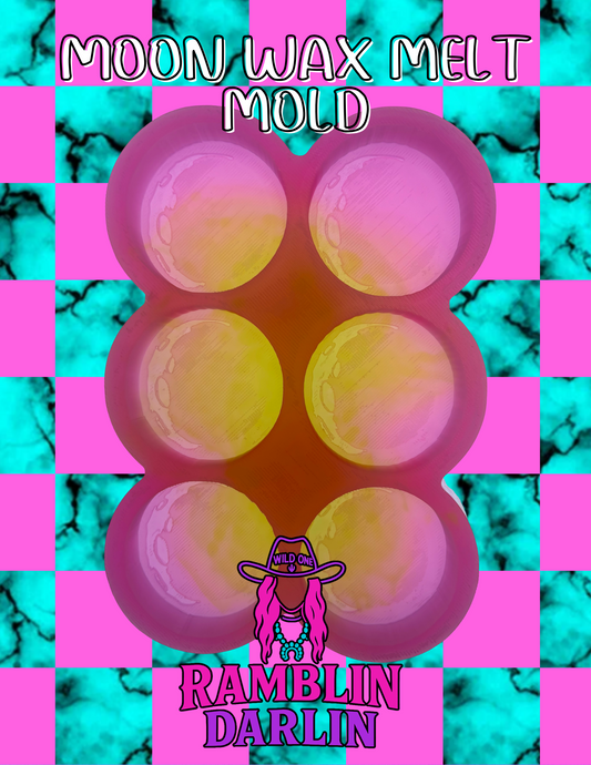 Moon Wax Melt Mold