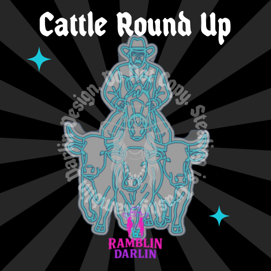 Cattle Round Up Mold