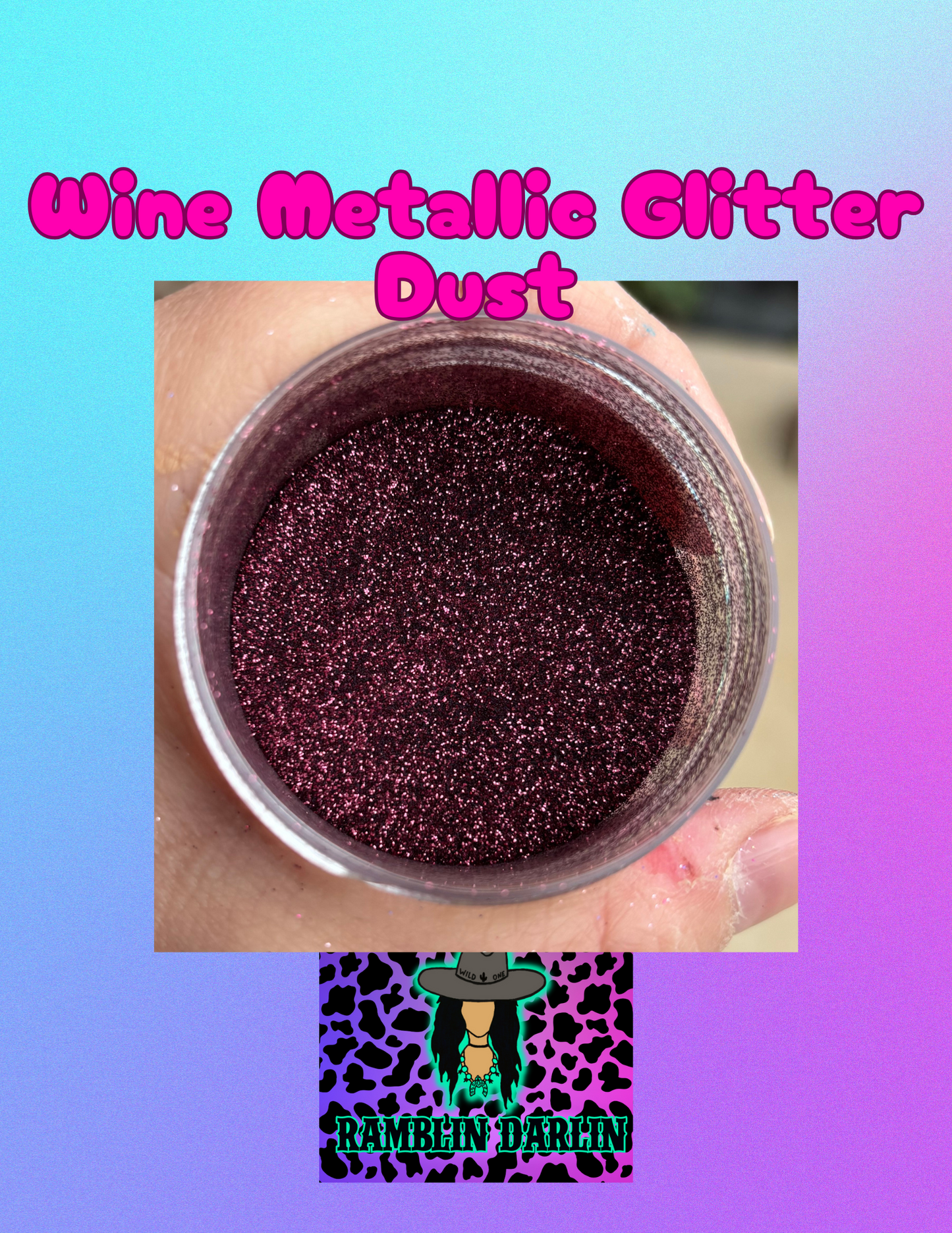 Wine Metallic Glitter Dust