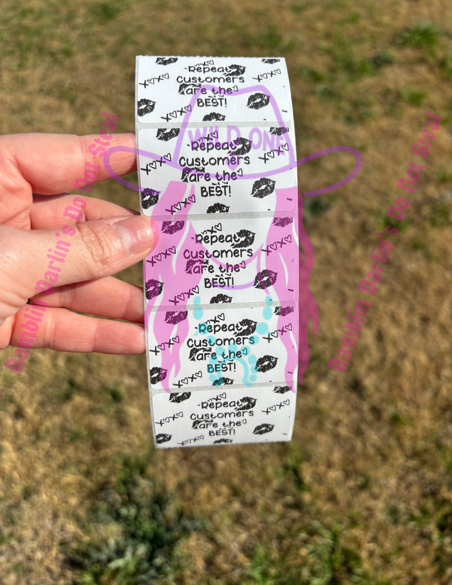 Repeat Customers are the Best 2.25"x 1.25" Thermal Label (qty 100)