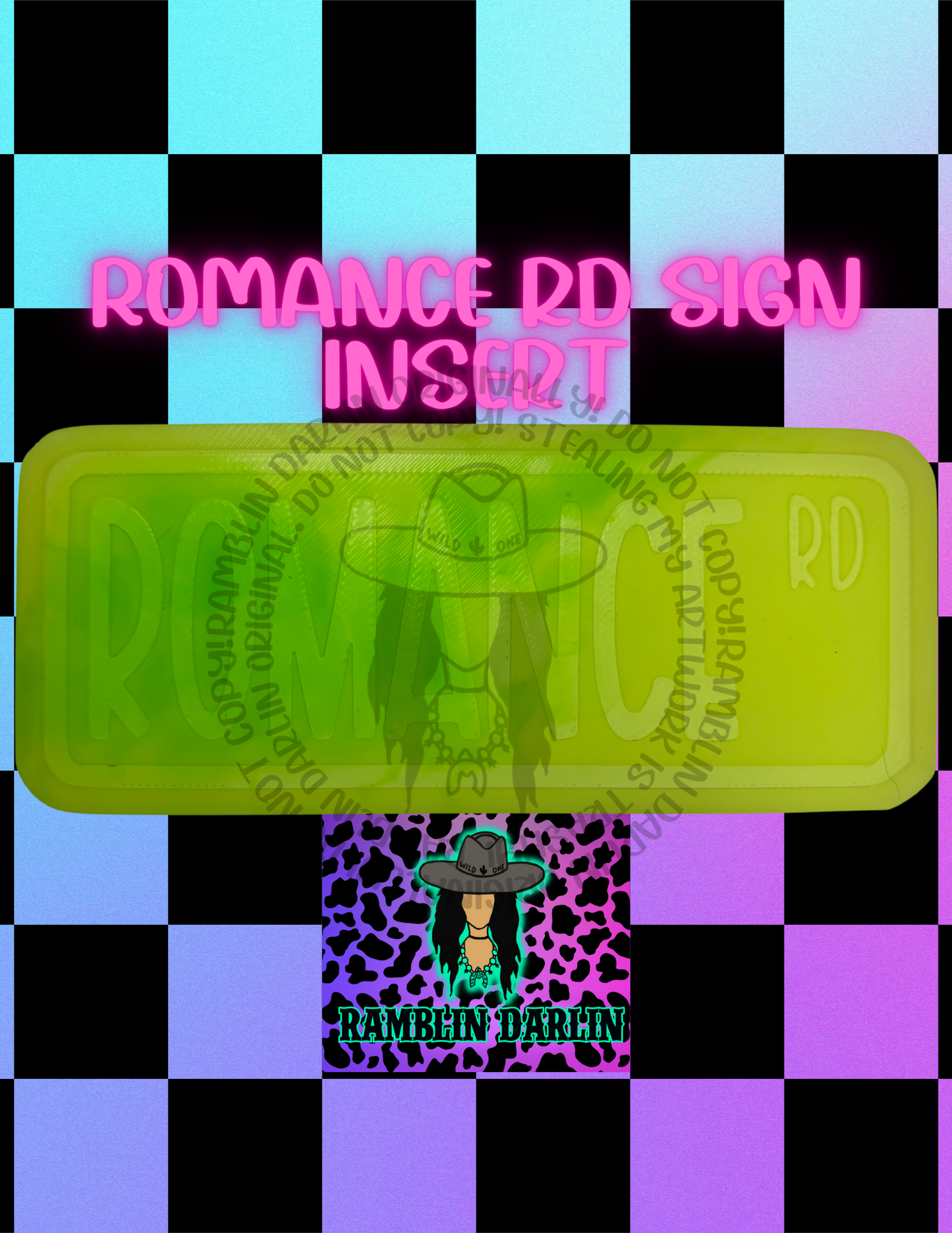 Street Sign Insert Mold