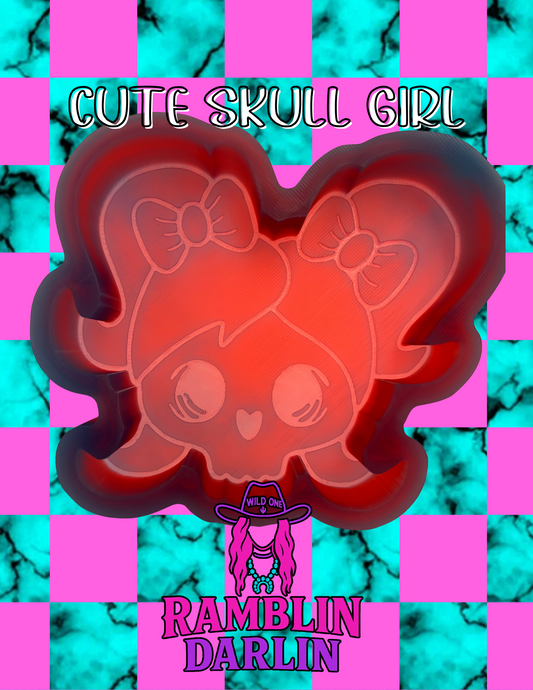 Cute Skull Girl Mold