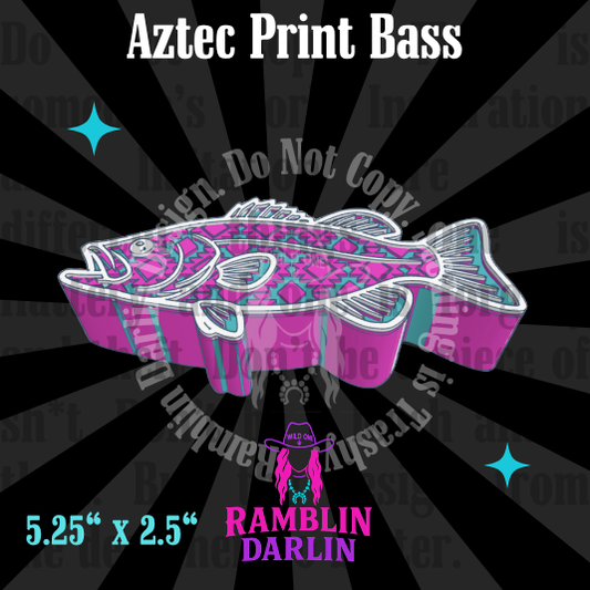 Aztec Print Bass Mold