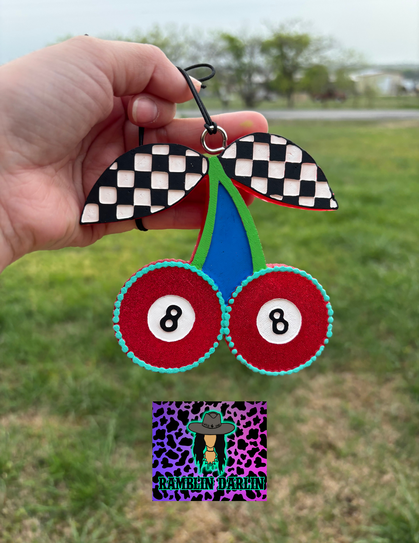 Checkered 8 Ball Cherries Mold