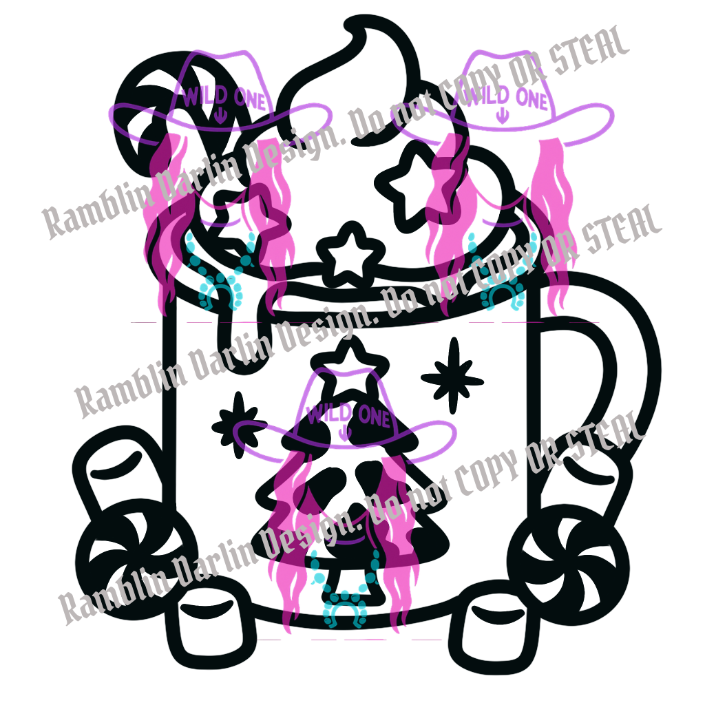Christmas Hot Cocoa PNG file