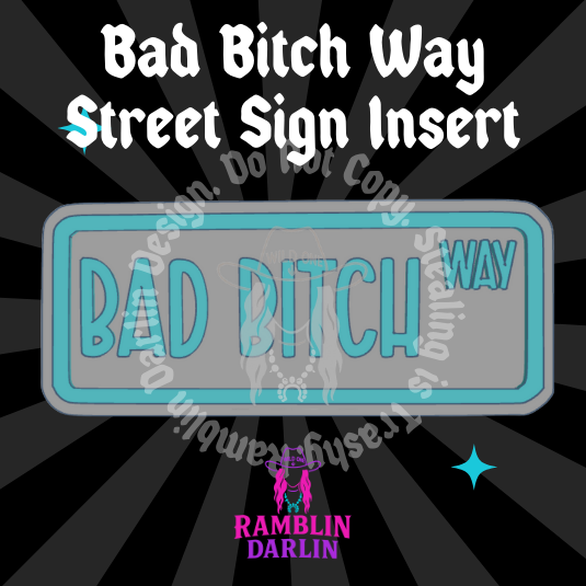 Street Sign Insert Mold