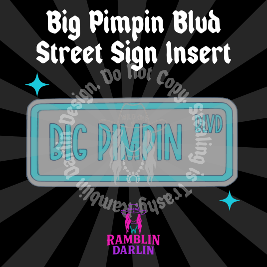 Street Sign Insert Mold